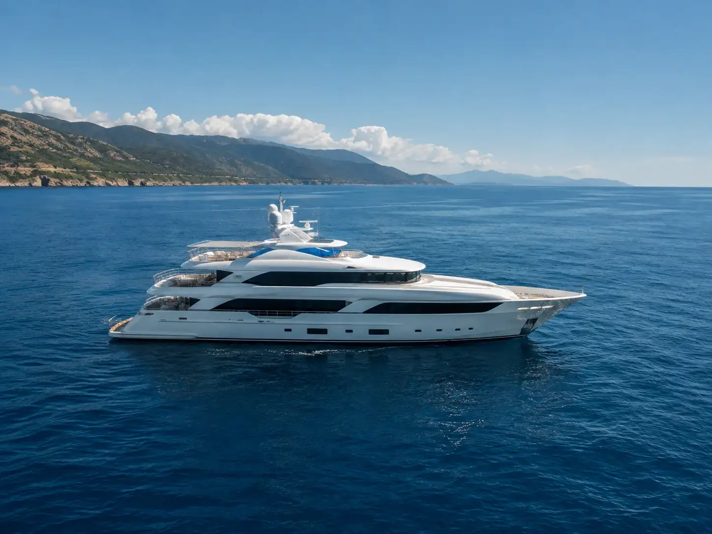 Boat on open water